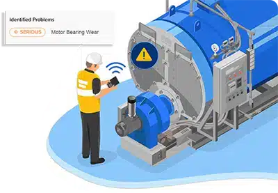 info graphic vibration monitoring machine