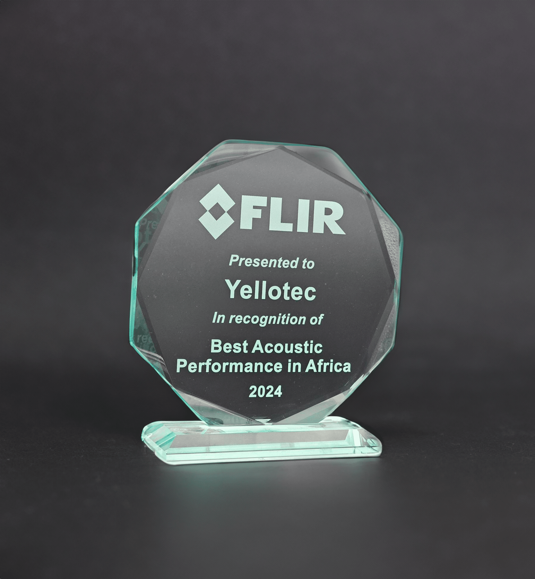 Yellotec FLIR Best Acoustic Performance in Africa 2024 Award