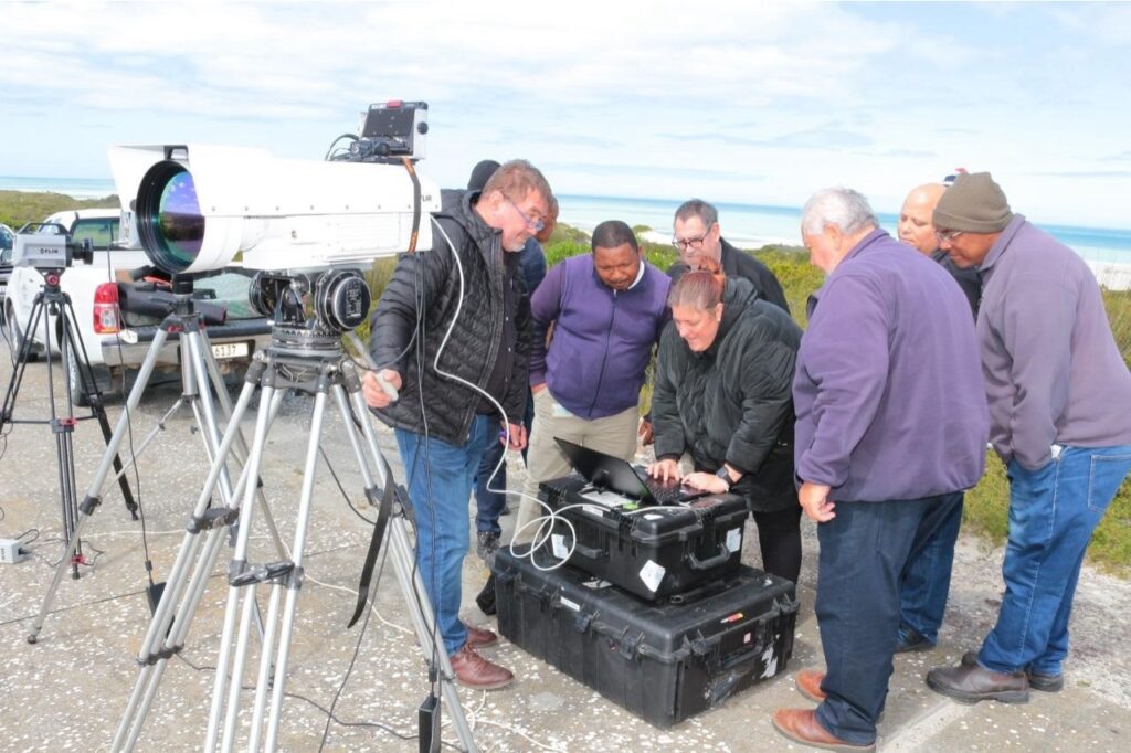 TechTour Collaborative Setup Yellotec FLIR and Denel Teams Preparing for Testing