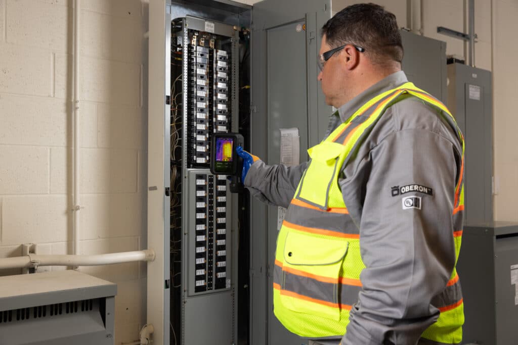 Flir iXX app electrical panel thermal